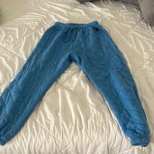 Aviator Nation-Men’s Quilted Sweatpants-Ocean